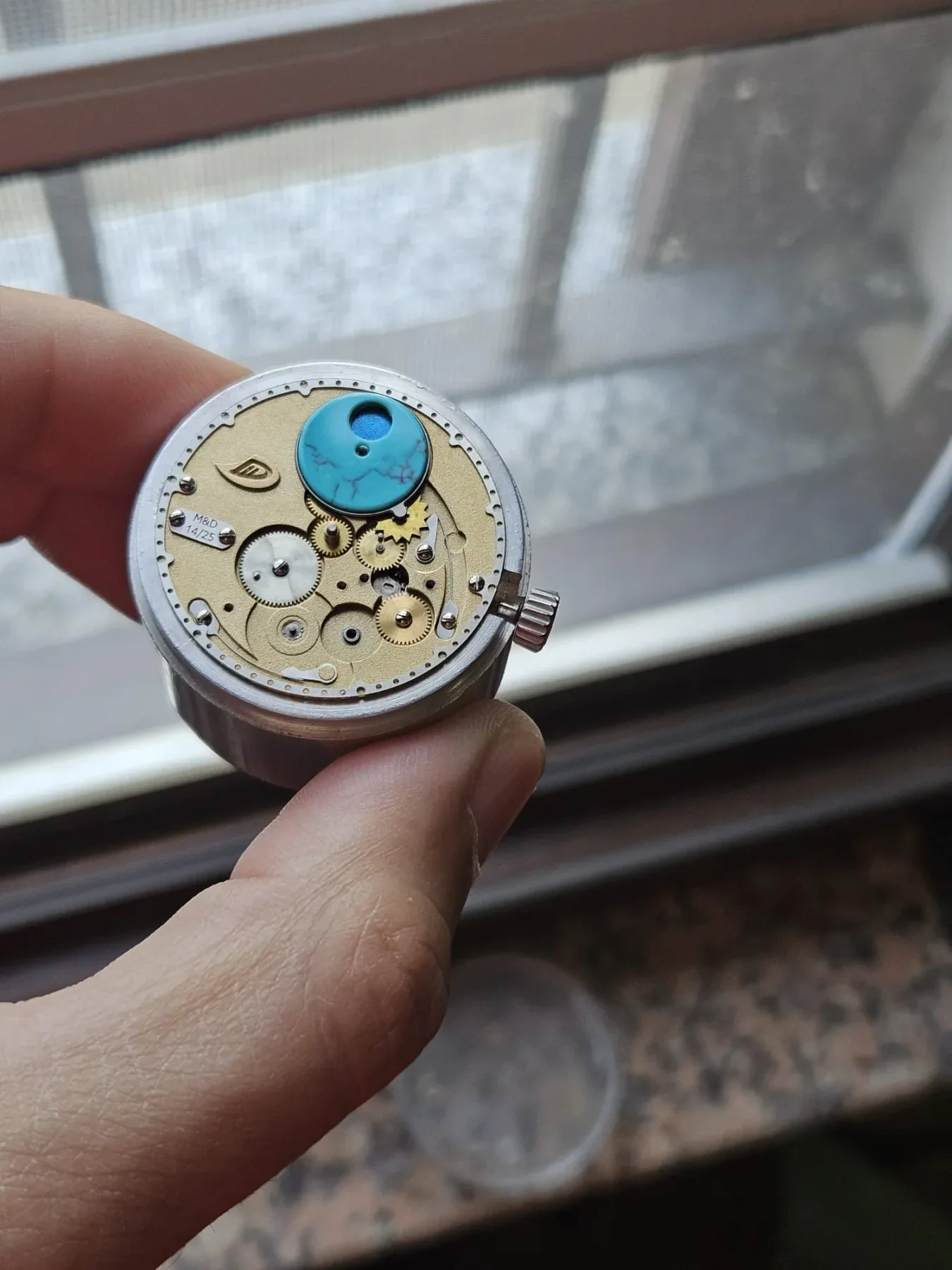 Marc & Darnò Moon Phase, detail view